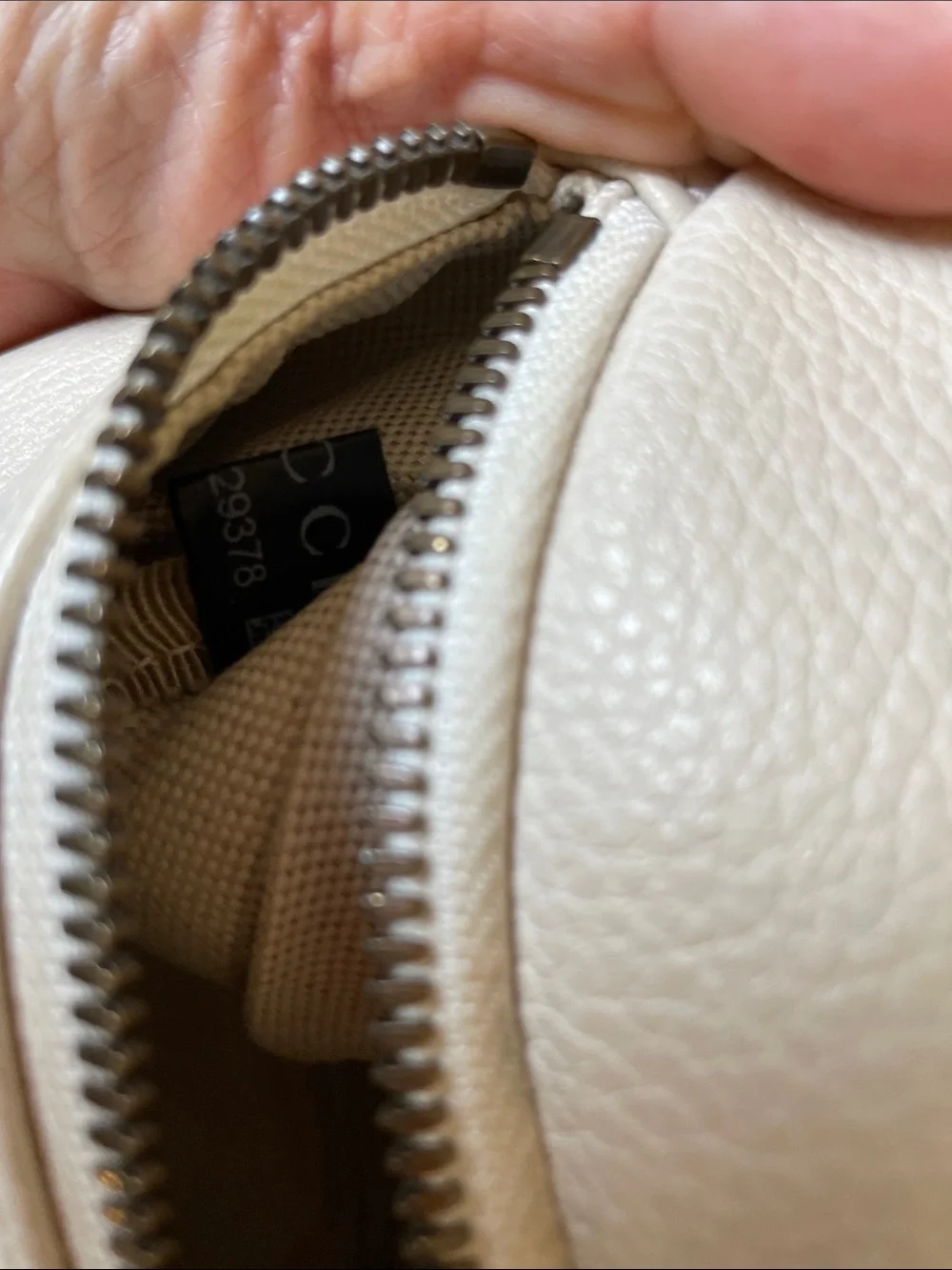 Gucci White Leather Belt Bag with Green and Red Web